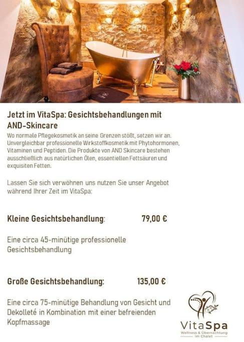 Chalet Vitaspa - Whirlpool & Sauna Privatspa Pegnitz Extérieur photo