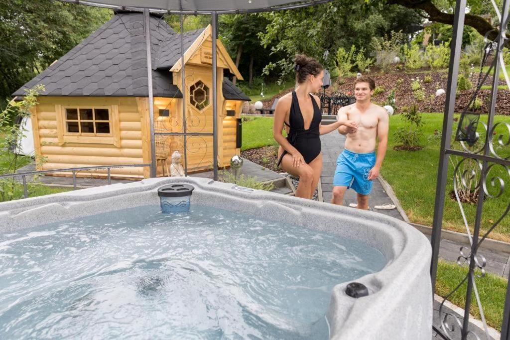 Chalet Vitaspa - Whirlpool & Sauna Privatspa Pegnitz Extérieur photo